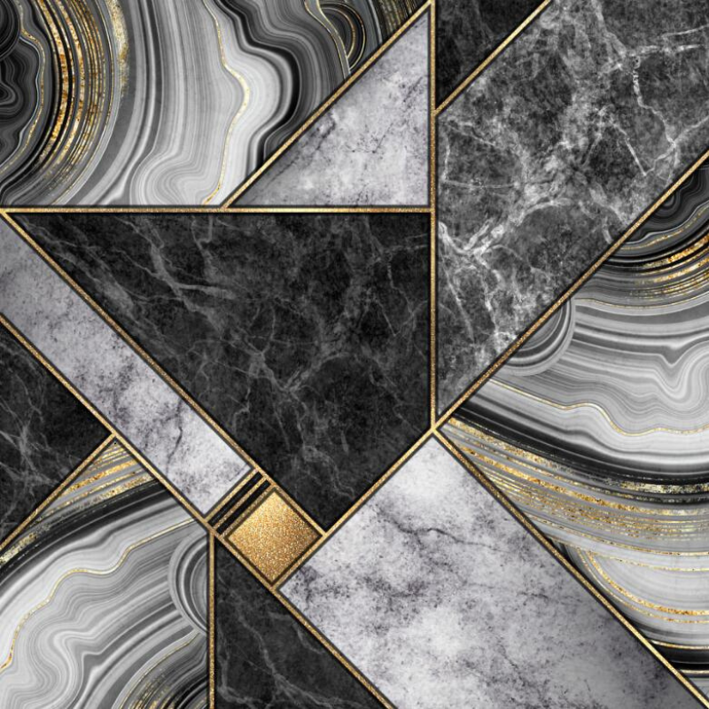 Abstract Geometric Shaped Marble Stone Wallpaper – My Original Wallpaper