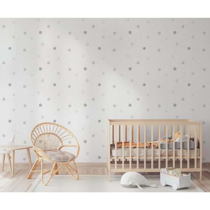 Watercolor Removable Polka Dot Wall Decals