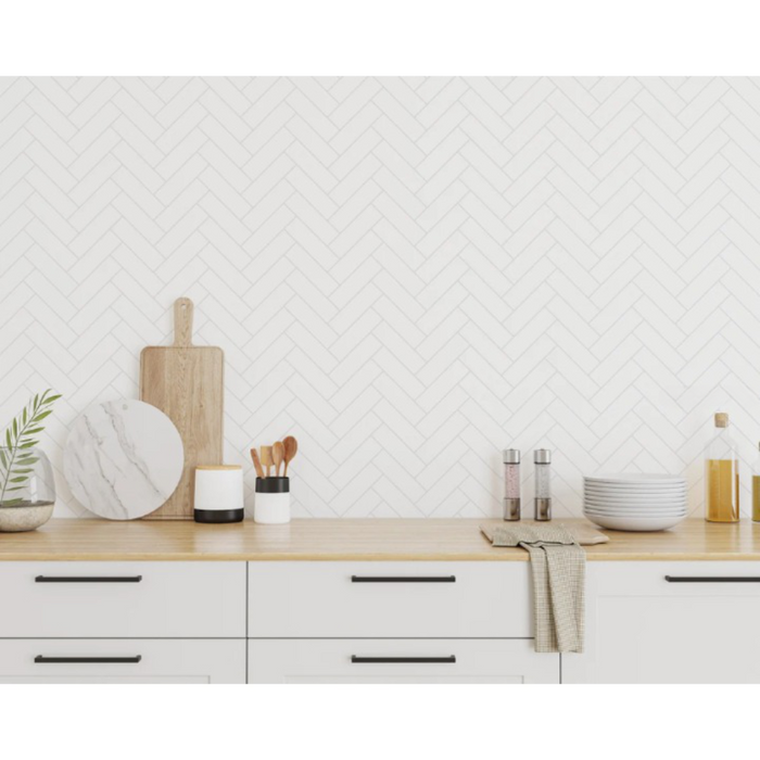 Herringbone Tile Wallpaper