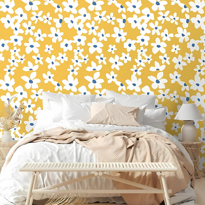 Decorative Peel And Stick Floral Wallpaper