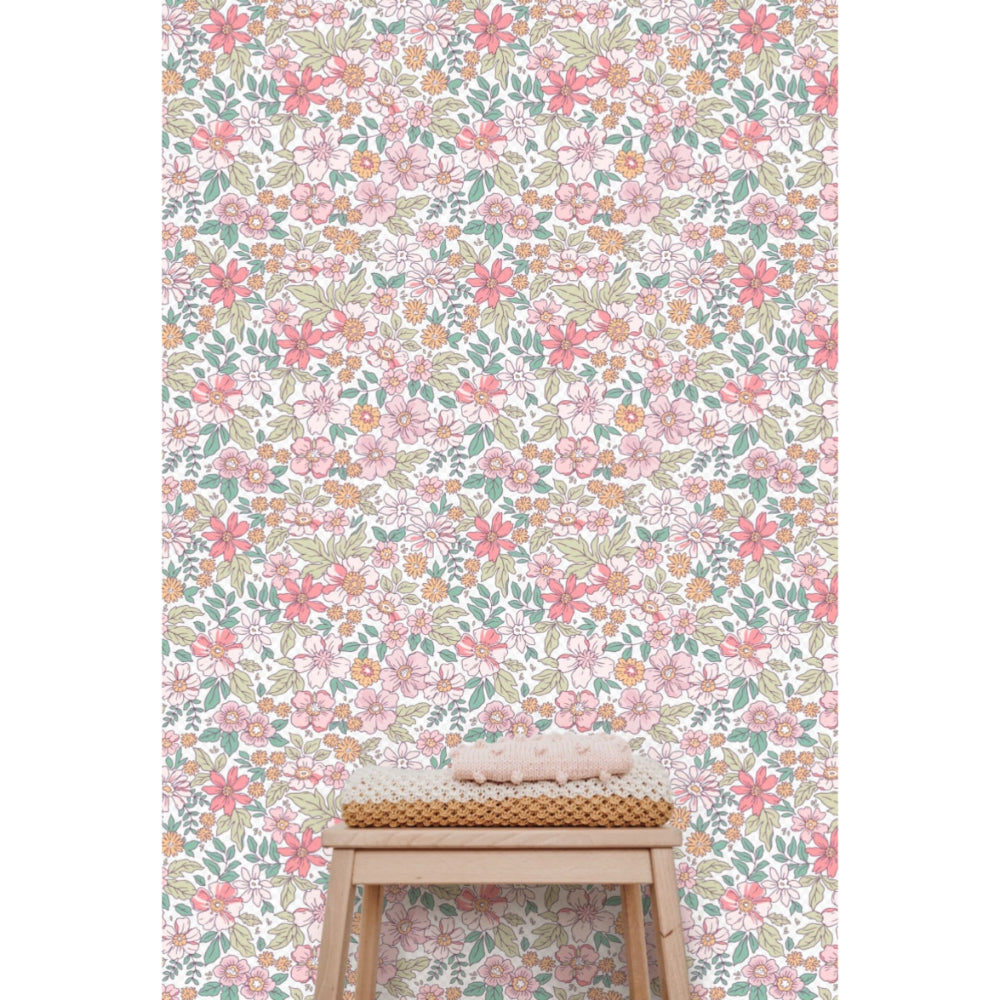 Bedroom Blossoms Floral Wallpaper