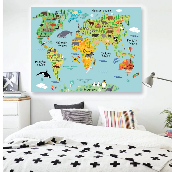 Peel And Stick Poster Animals Wall Decal