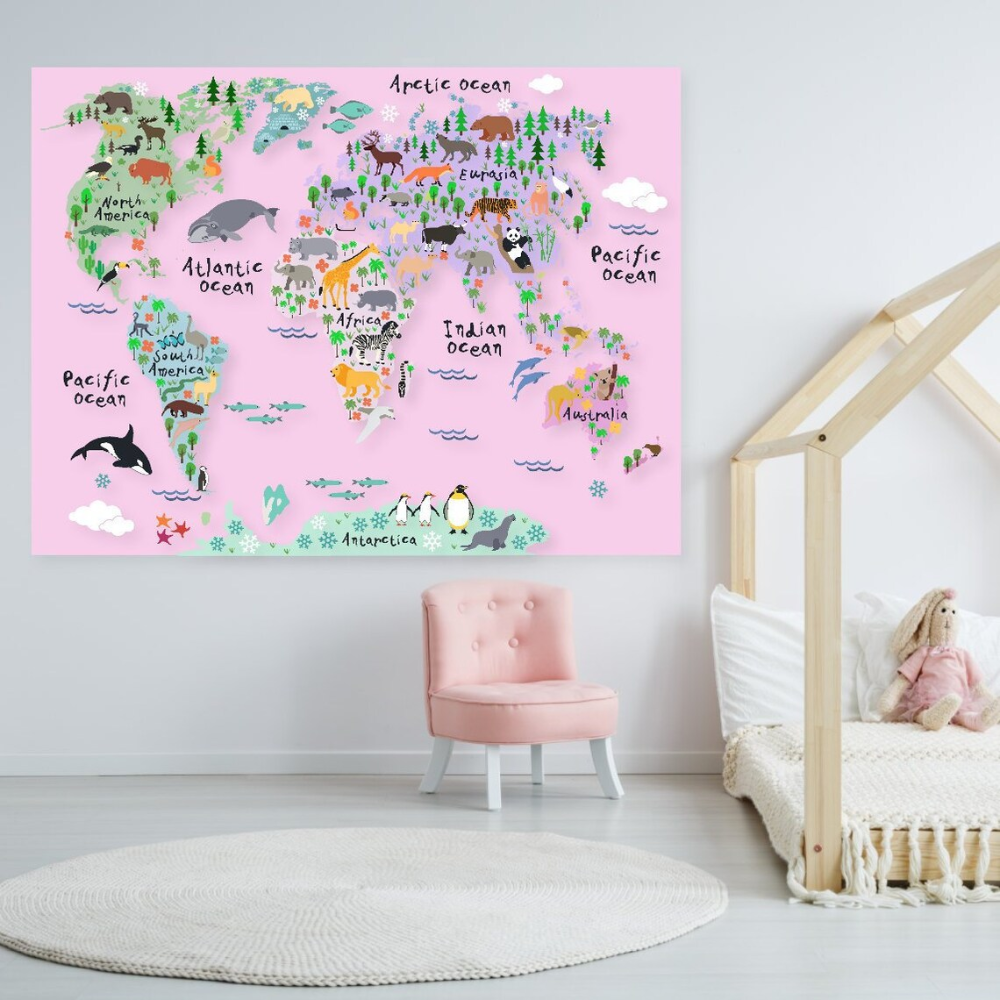 Map Wall Decals