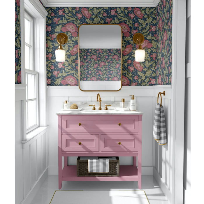 Tulip Bathroom Wallpaper