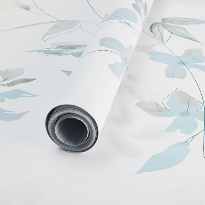 Floral Peel And Stick Ink Design Wallpaper