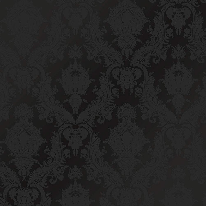 Black Floral Removable Peel And Stick Wallpaper