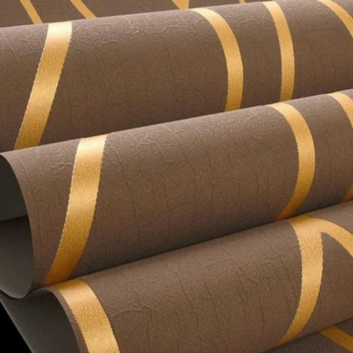 Deerskin Velvet Non Adhesive Geometric Wallpaper For Home Decor