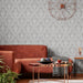 Black Floral Removable Peel And Stick Wallpaper