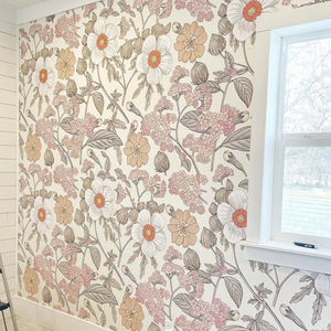 Nursery Floral Decor Wallpaper