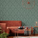 Black Floral Removable Peel And Stick Wallpaper