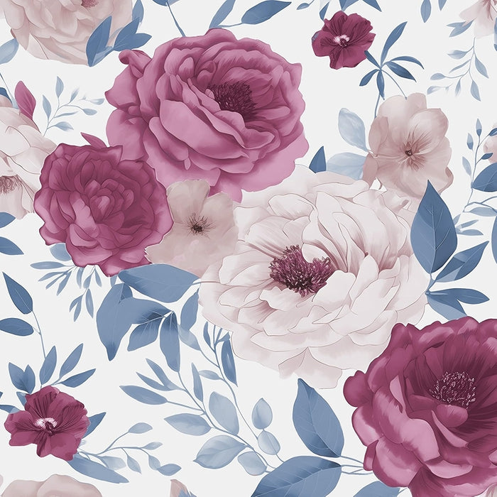 Floral Peel And Stick Removable Wallpaper For Home Decor