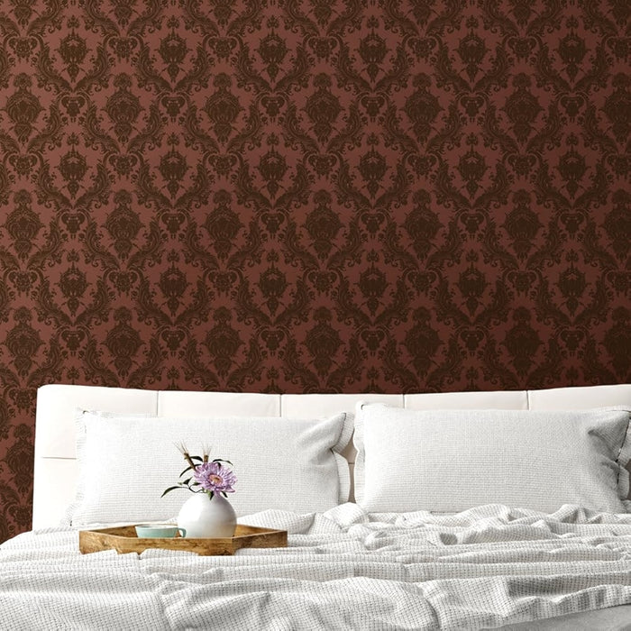 Black Floral Removable Peel And Stick Wallpaper