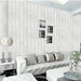 Peel And Stick Wallpaper White Wood Plank Design