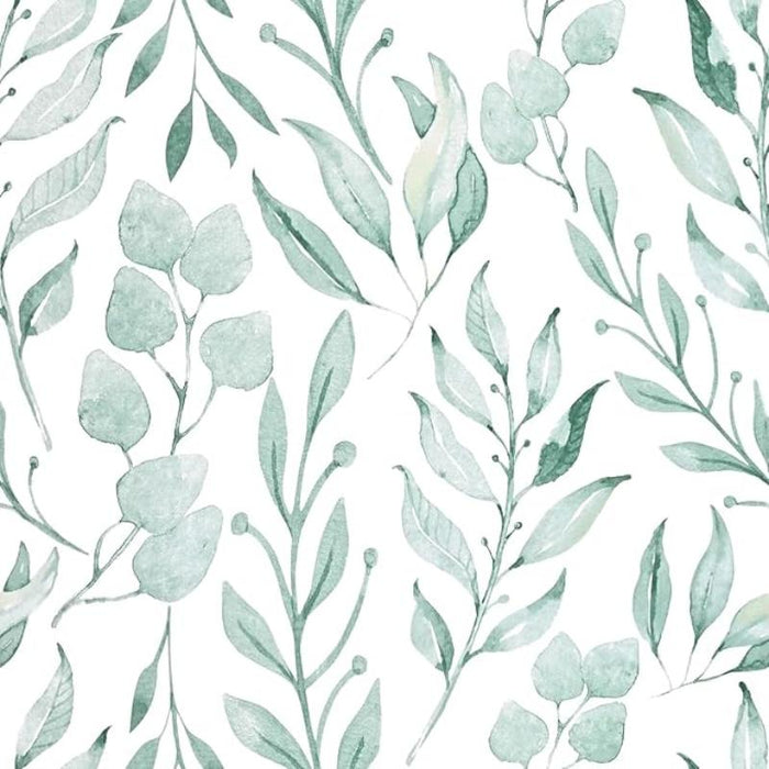 Leaf Floral Design Peel And Stick Wallpaper For Wall Decor