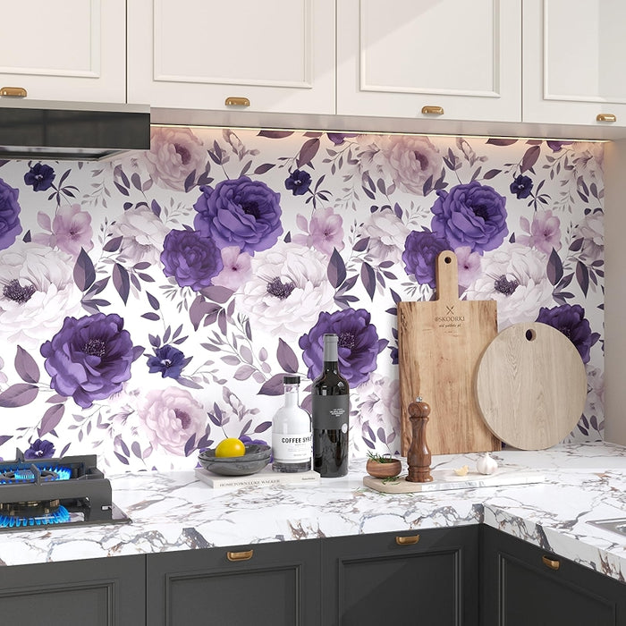 Floral Contact Paper Peel And Stick Wallpaper For Home Decor