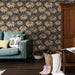 Floral Peel And Stick Wallpaper Retro Wall Decor