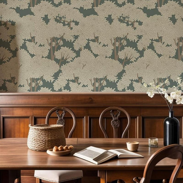 Tree Wallpaper Peel And Stick Forest Mural For Bathroom