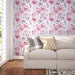 Floral Wallpaper Peel And Stick Large White And Pink Flowers