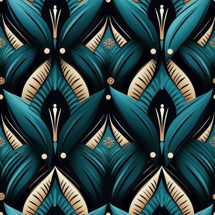 Modern Retro Floral Collection Wallpaper