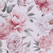 Floral Wallpaper Peel And Stick Large White And Pink Flowers