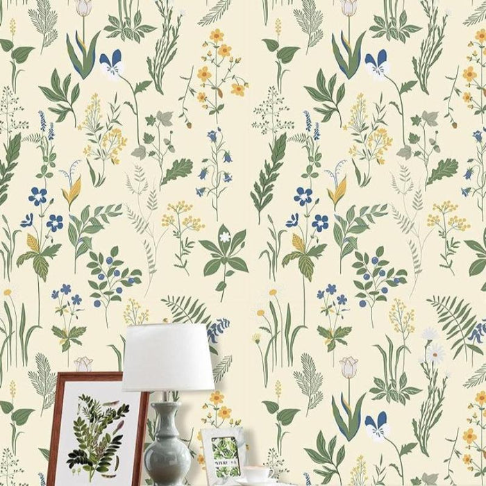 Removable Peel And Stick Floral Wallpaper For Home Decor