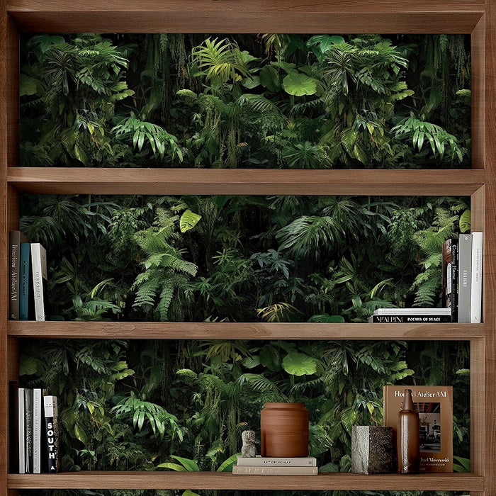 Peel And Stick Green Tropical Wallpaper For Home Decor