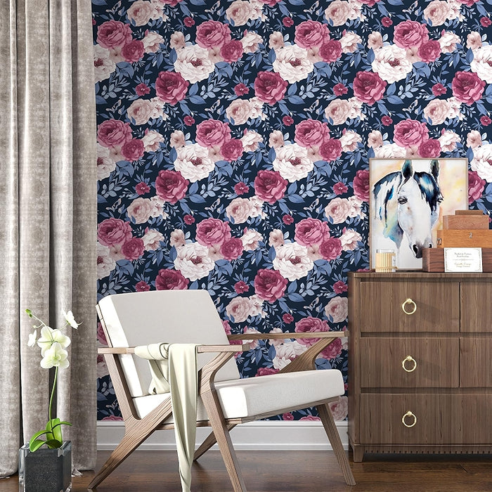 Floral Contact Paper Peel And Stick Wallpaper For Home Decor