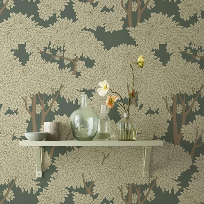 Tree Wallpaper Peel And Stick Forest Mural For Bathroom