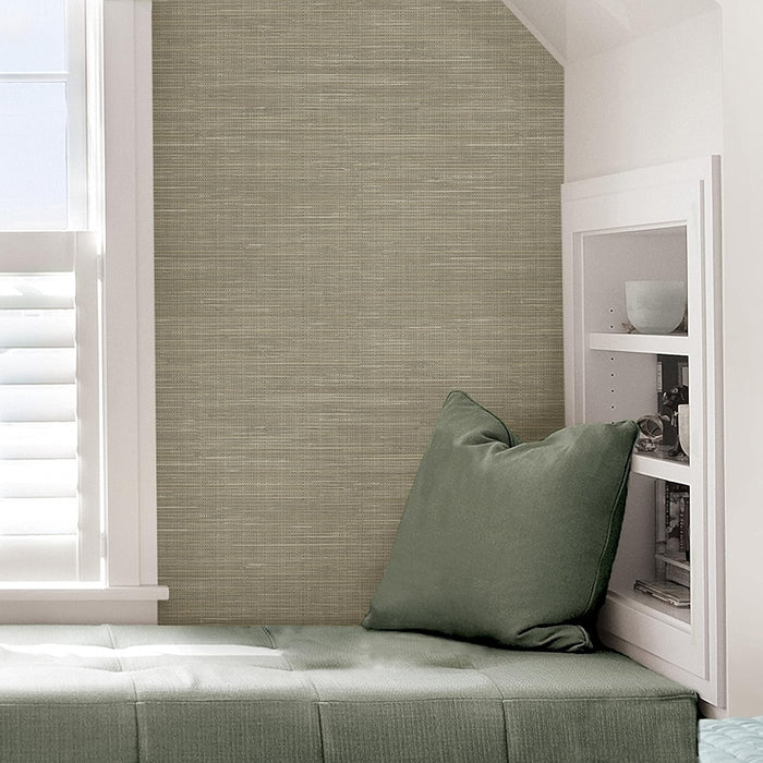 Cream Grassweave Peel And Stick Wallpaper