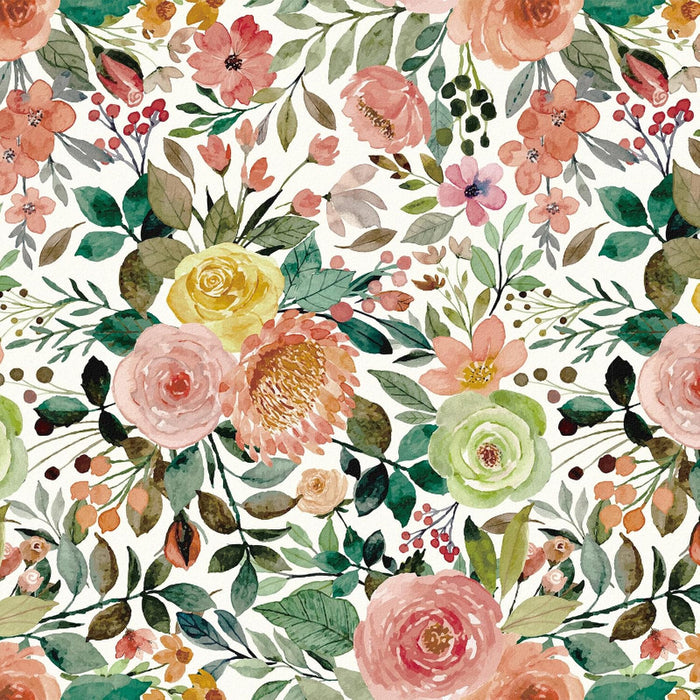 Self Adhesive Vintage Floral Wallpaper