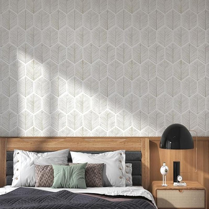 Peel And Stick Wallpaper With Geometric Design