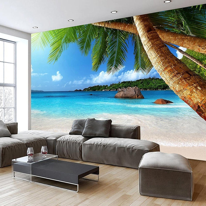 Beautiful Beach Mural Extra Large Wall Art Decor