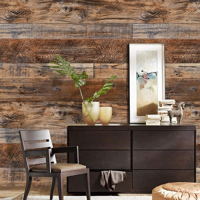 Wood Peel And Stick Wallpaper For Home Decoration