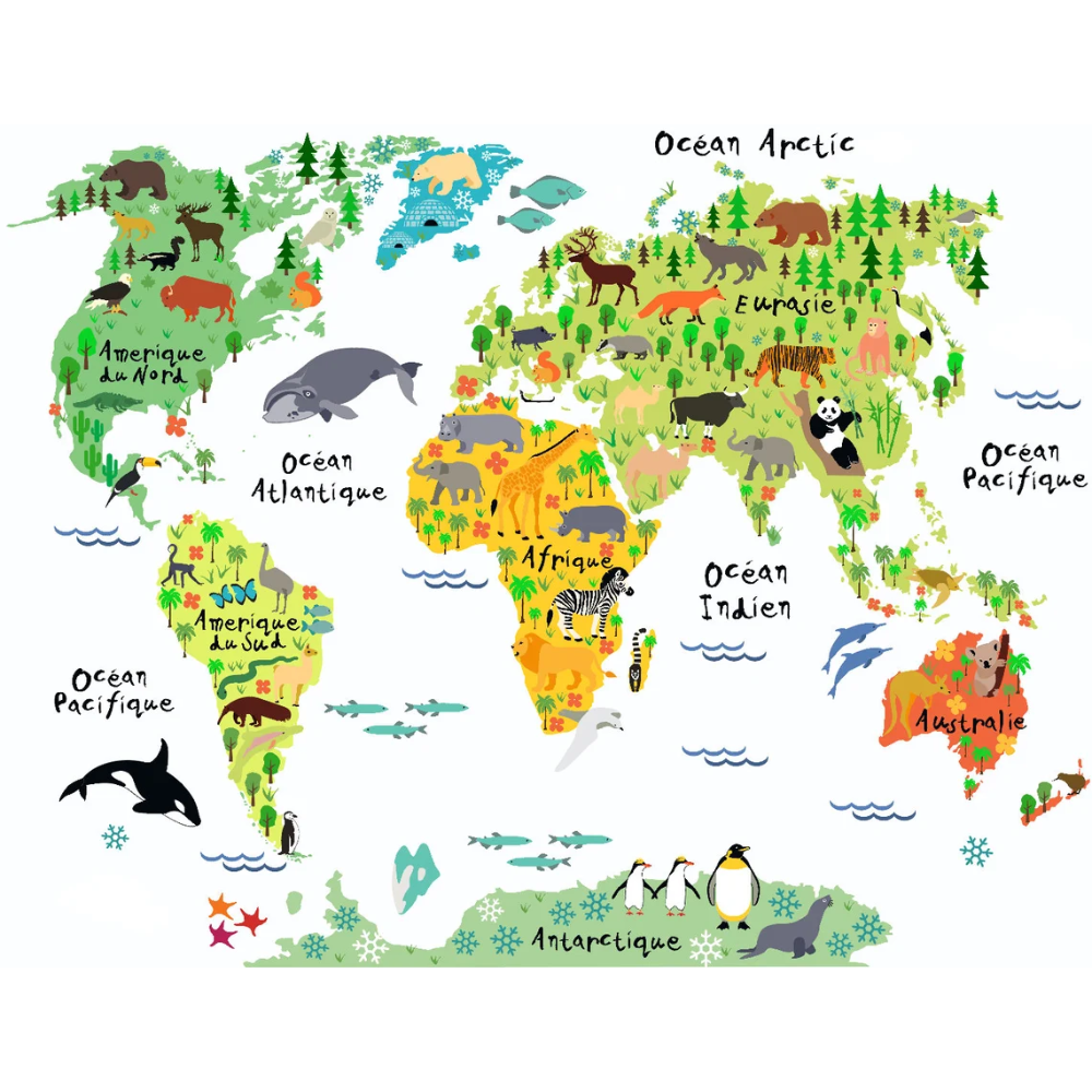 World Map Decals