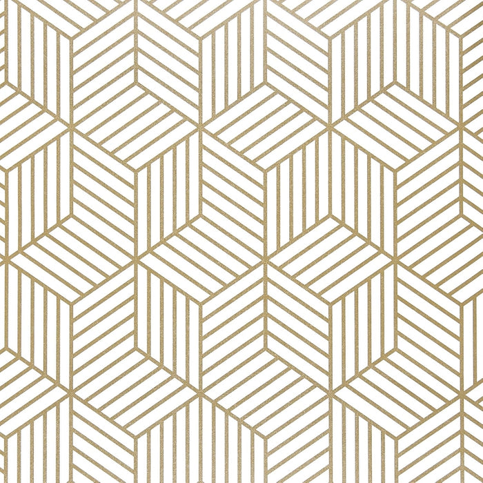 Geometric Hexagon Wallpaper Peel And Stick