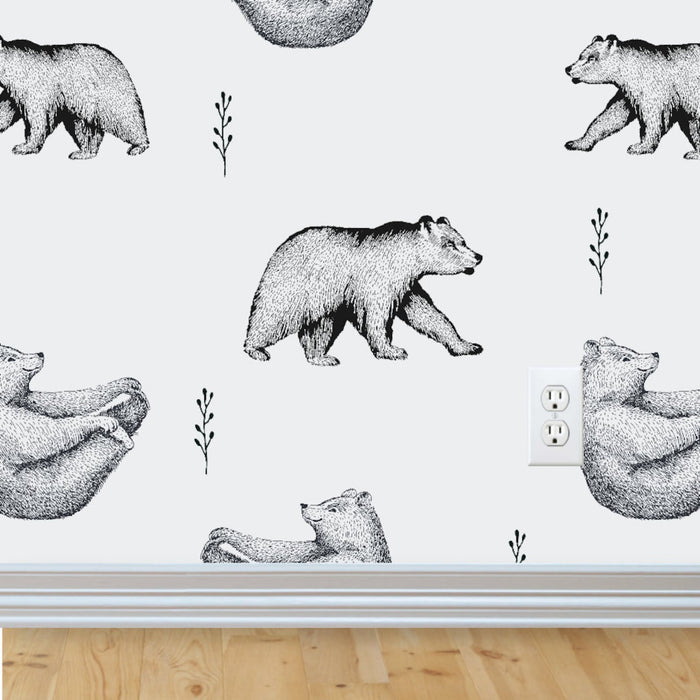Bear Removable Wallpaper