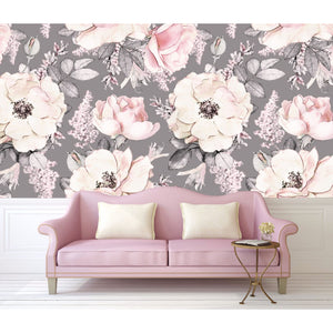 Watercolor Floral Bliss Wallpaper