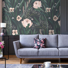 Large Floral Mural Wallpaper