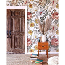 Vintage Floral Removable Wallpaper