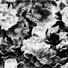 Monochrome Floral Wallpaper