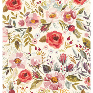 Little Boho Nursery Floral Wallpaper