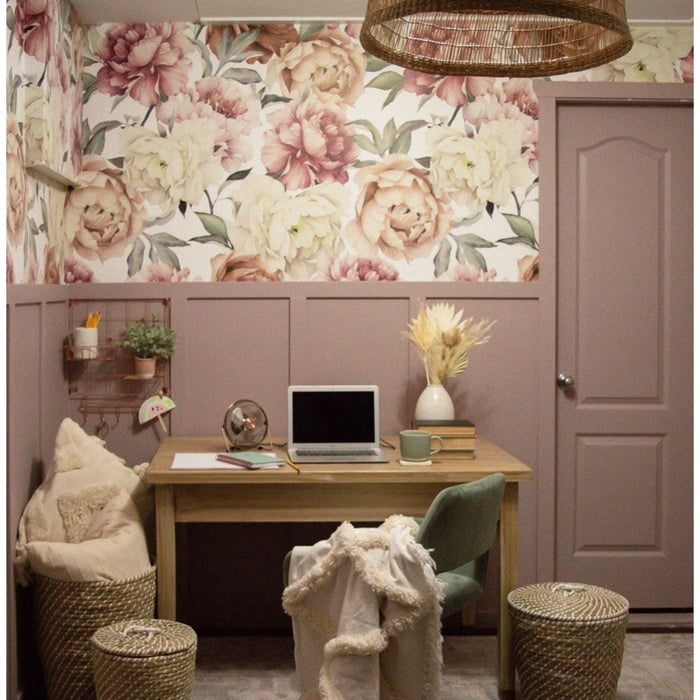 Stylish Floral Removable Wallpaper