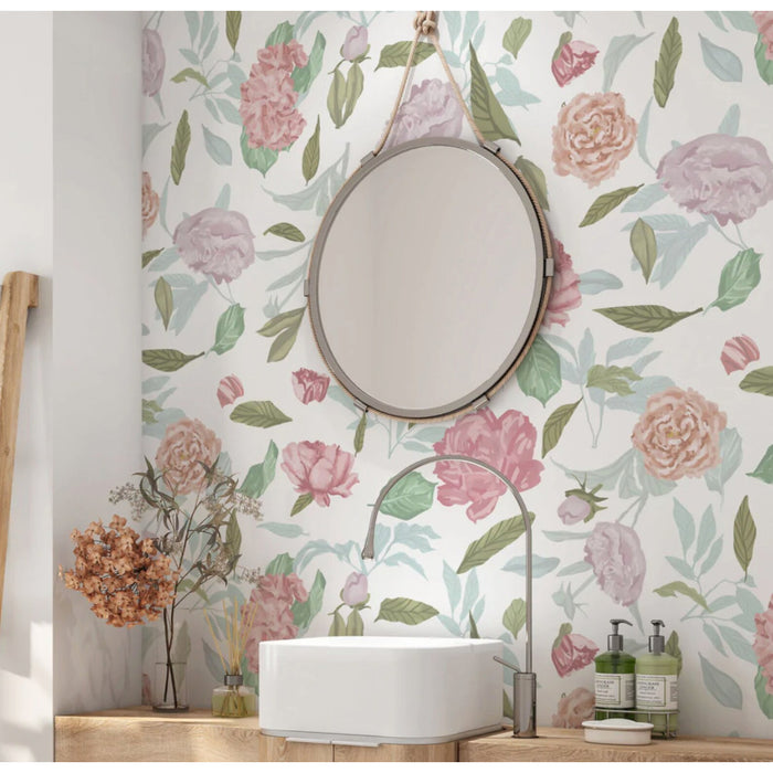 Peonies Removable Wallpaper