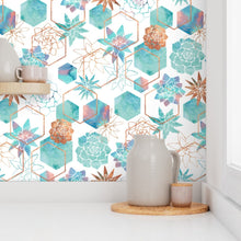 Geometric Floral Wallpaper