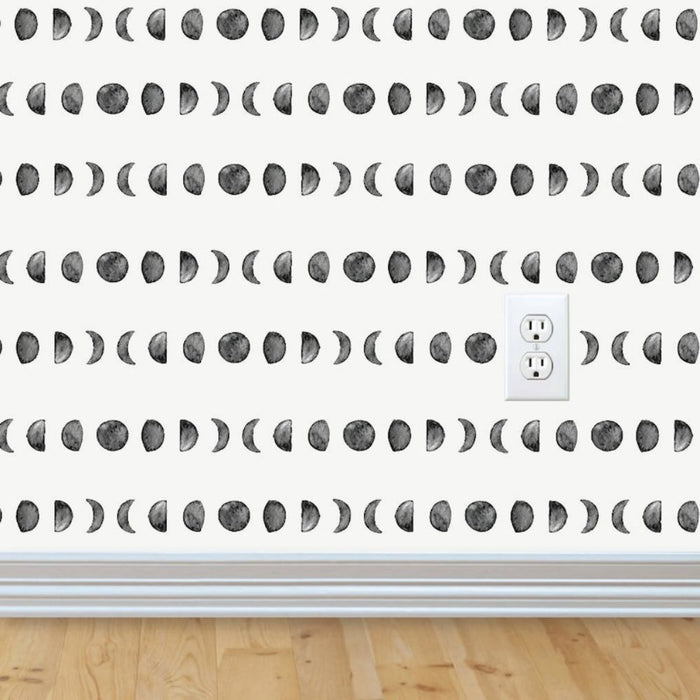 Moon Phase Removable Wallpaper