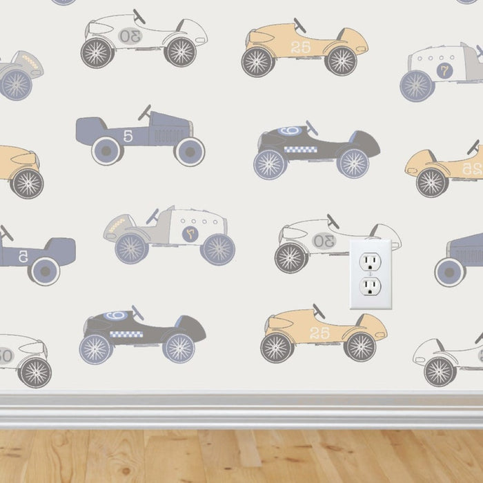 Vintage Car Peel And Stick Removable Wallpaper