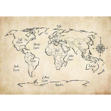 World Map Poster Peel And Stick Sticker