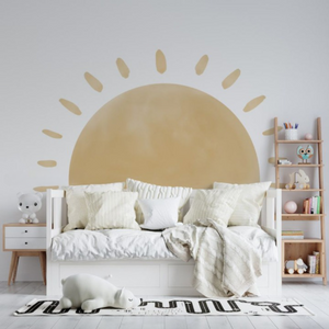 Large Sun Print Removable Wall Decal