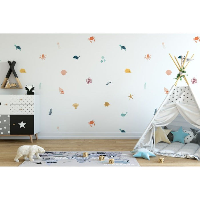 Sea Animals Removable Wall Stickers