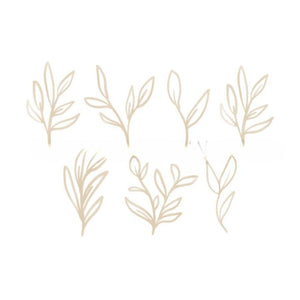 Painted Leaves Removable Wall Decals